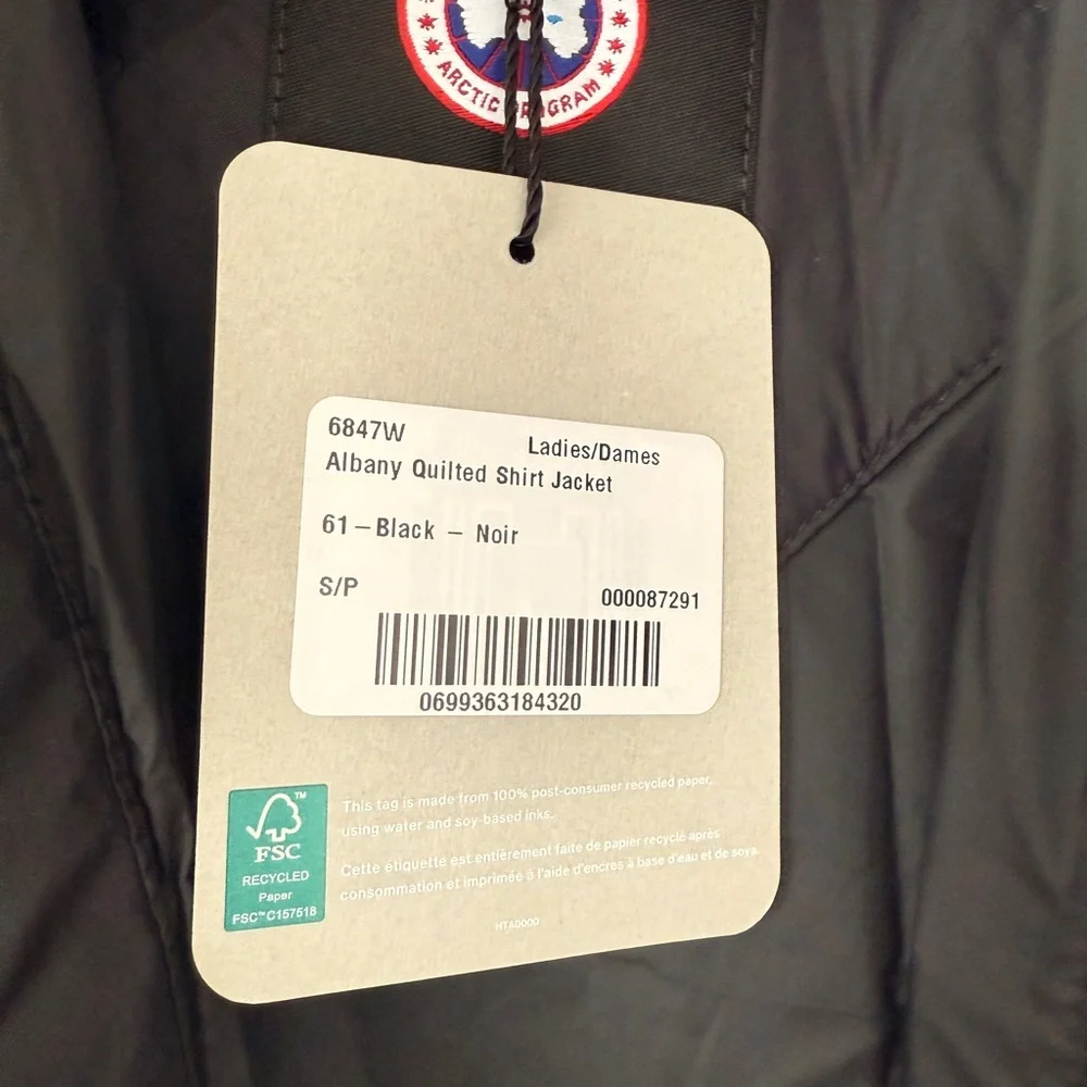 NWT Canada Goose Black Quilted Puffer Jacket - Picture 3 of 6
